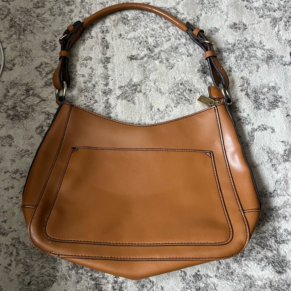 Mondani New York Brown Leather Shoulder Bag